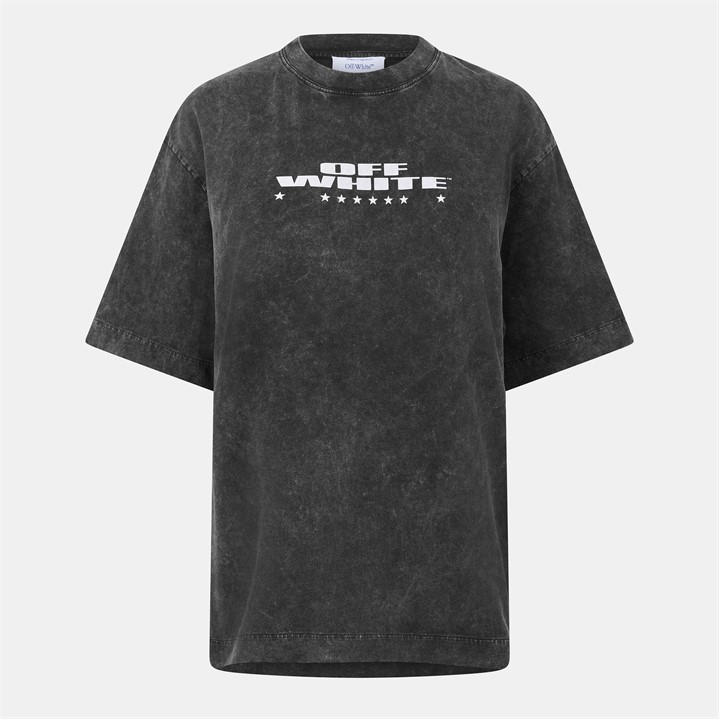 Off White Women's Black Skate T-Shirt in Size 8, Sports Direct