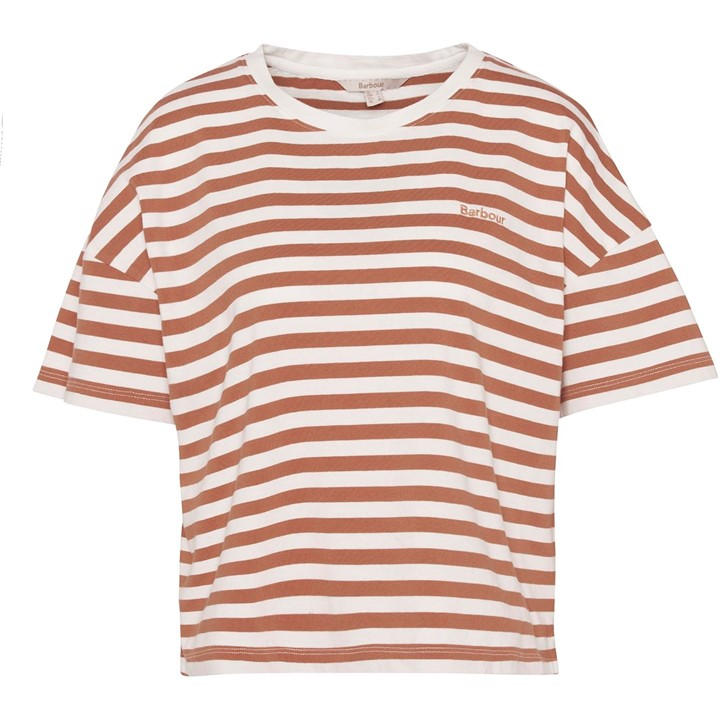 Barbour Women's Orange Adria T-Shirt in Size 10, Sports Direct