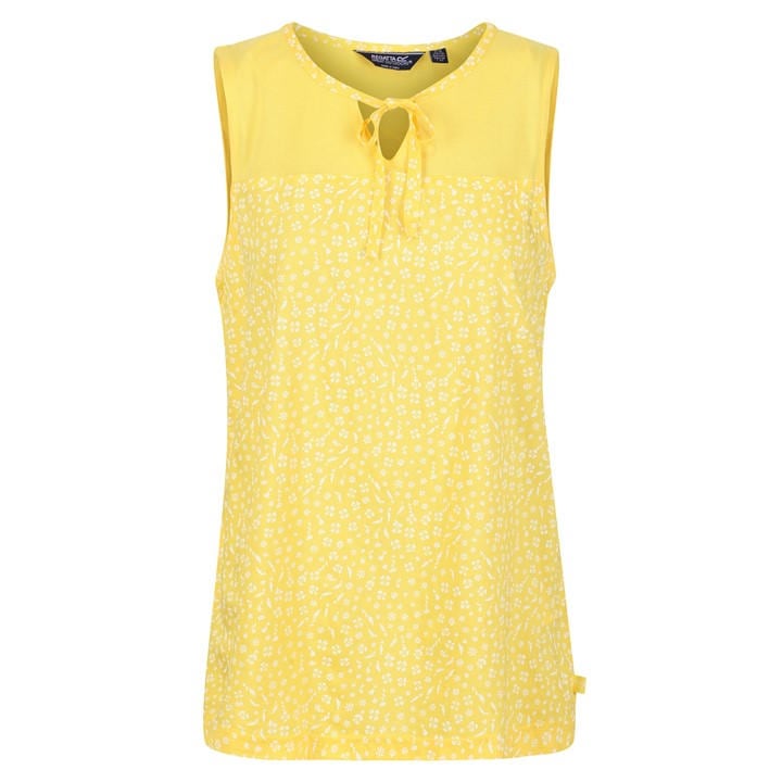 Regatta Women's Yellow Janessa Regular Fit T-Shirt in Size 8, Sports Direct