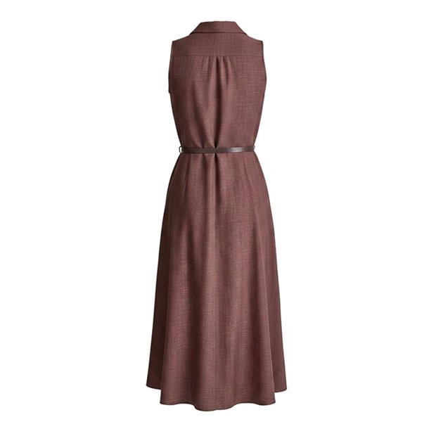 Java - DKNY - Women's SL Belted Midi Shirt Dress