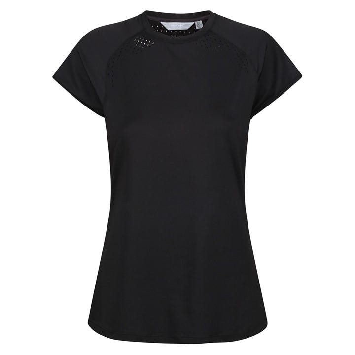 Regatta Women's Black Luaza T-Shirt in Size 16, Sports Direct