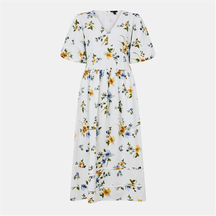 Nobodys  Women's  Clover Midi Tea Dress in Size 8, Sports Direct