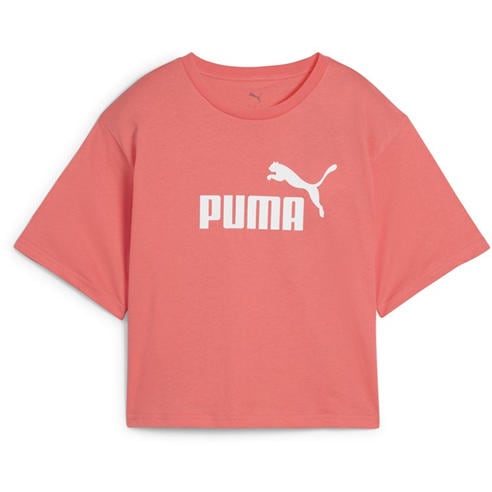 Puma - PUMA ESS Logo Womens Relaxed Cropped T-Shirt
