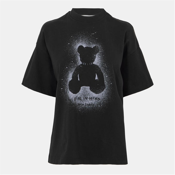 Palm Angels Women's Black Oversized T-Shirt in Size 8, Sports Direct