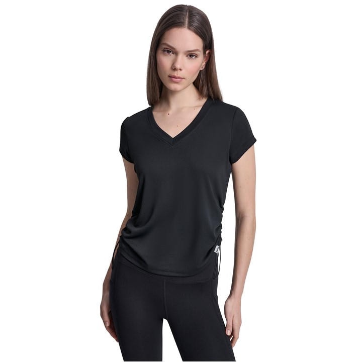 Dkny Women's Black Slim Fit T-Shirt in Size 16, Sports Direct