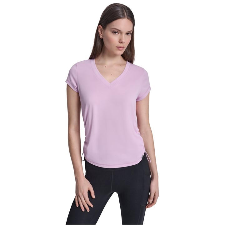 Dkny Women's Pink Slim Fit T-Shirt in Size 14, Sports Direct
