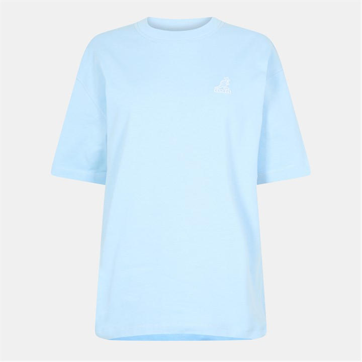 Kangol Women's Blue Oversized T-Shirt in Size 14, Sports Direct