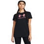 Blk/Pink Shock - Under Armour - Graphic T-Shirt Womens