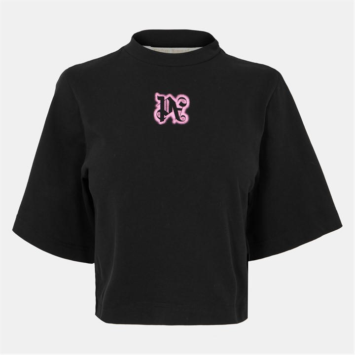 Palm Angels Women's Black Oversized T-Shirt in Size 16, Sports Direct