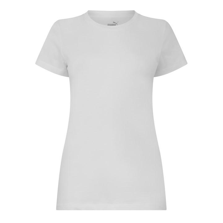 Puma Women's White Deluxe T-Shirt in Size 8, Sports Direct