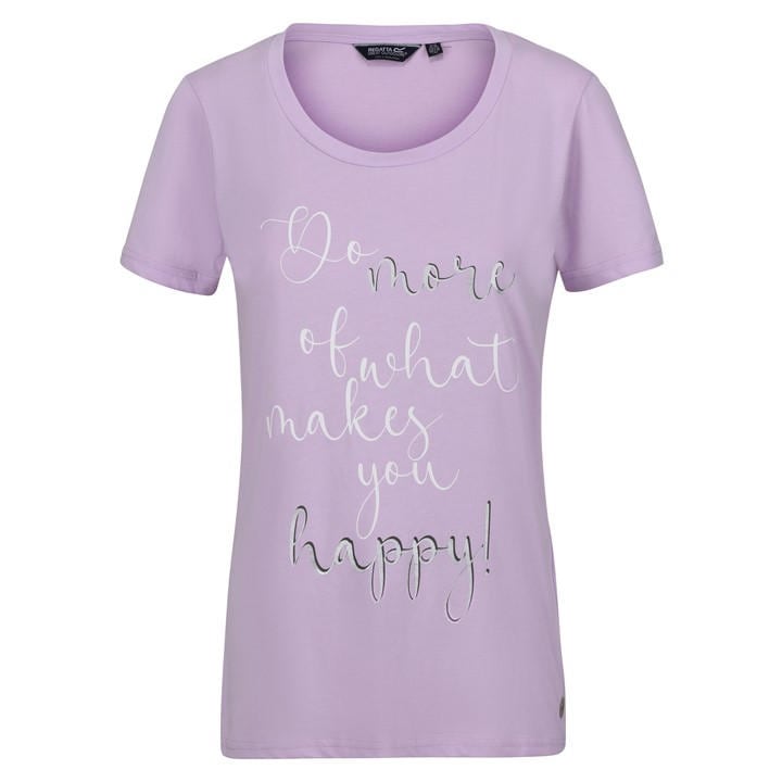 Regatta Women's Purple Filandravii Regular Fit T-Shirt in Size 10, Sports Direct