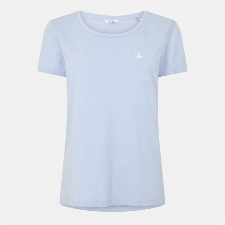 Jack Wills Women's Blue Fullford Pocket T-Shirt in Size 10, Sports Direct