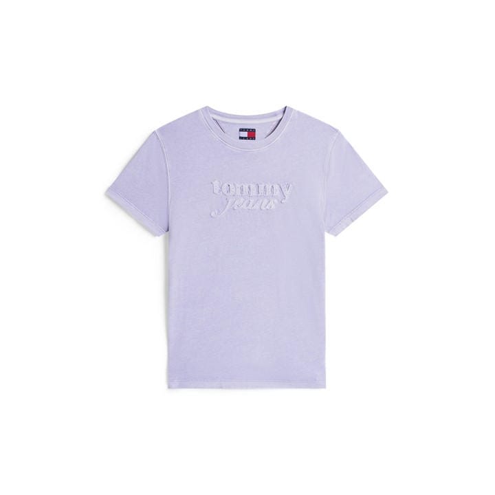 Tommy Jeans Women's Blue Gmd Script T-Shirt in Size 12, Sports Direct