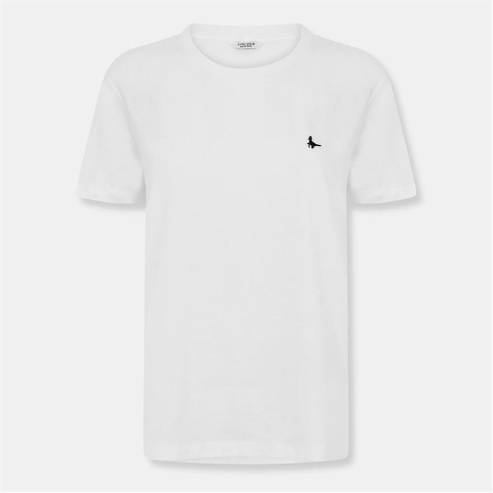Jack Wills Women's White Endmoor Boyfriend T-Shirt in Size 8, Sports Direct