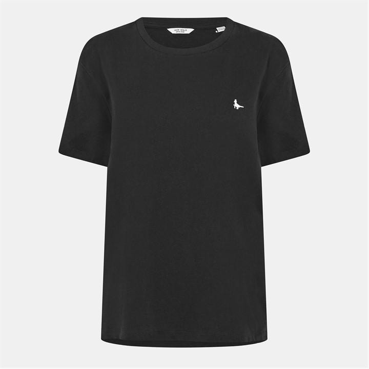 Jack Wills Women's Blue Endmoor Boyfriend T-Shirt in Size 16, Sports Direct
