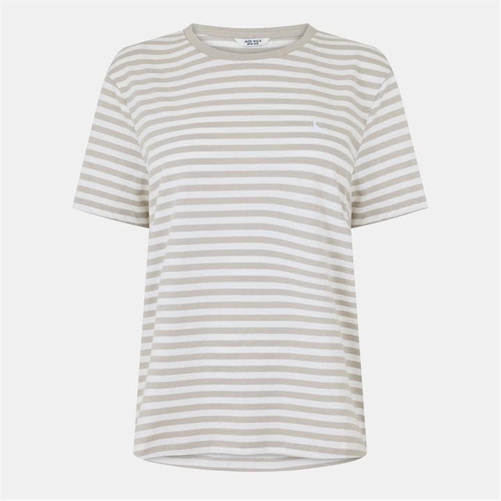 Jack Wills Women's  Endmoor Boyfriend T-Shirt in Size 8, Sports Direct