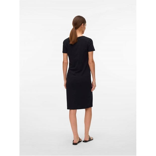 Black - Mamalicious - Maternity Short Sleeve Jersey Dress