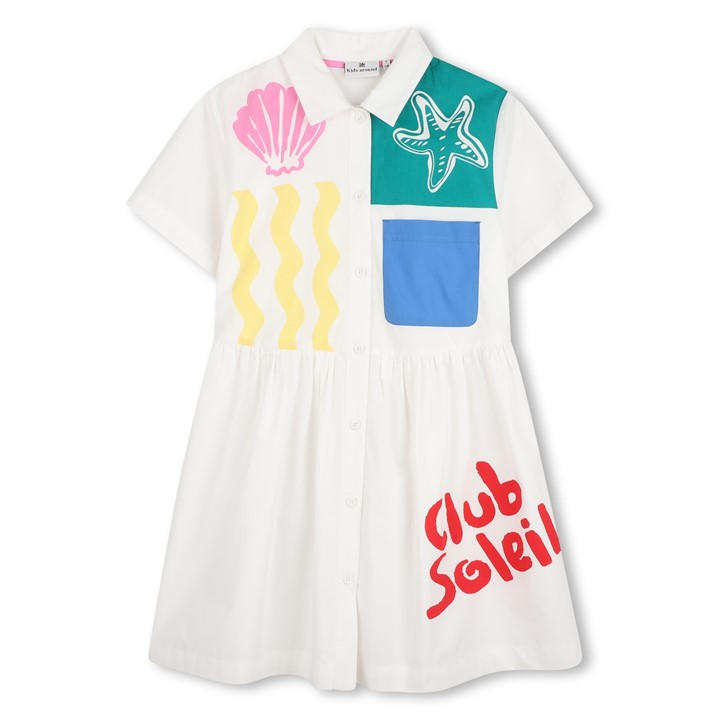 Kids Around Girls White Polo Dress in Size 9 - 10 Years, Sports Direct