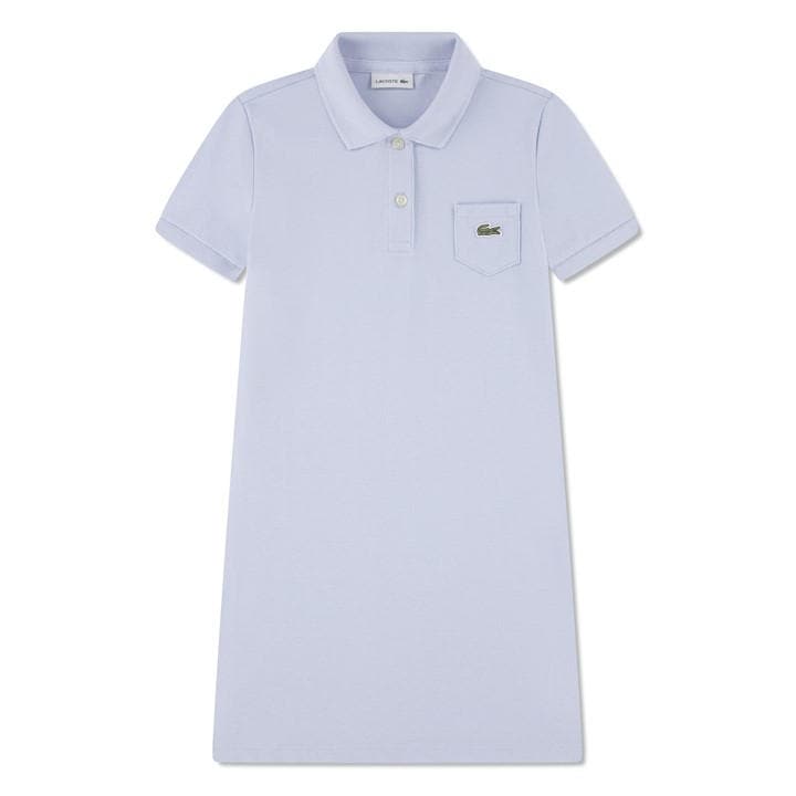 Lacoste Girls Blue Kids' Polo Dress in Size 11 - 12 Years, Sports Direct
