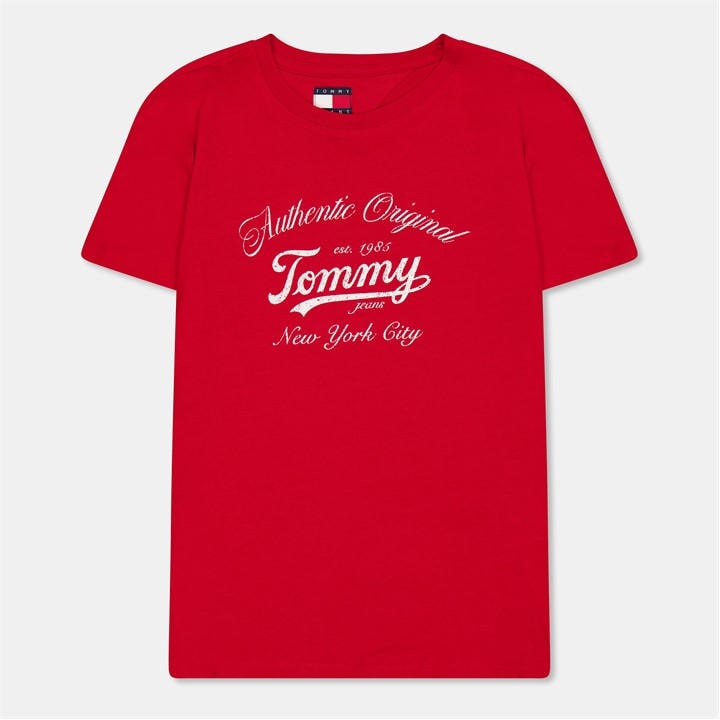 New York City  Women's  Essential Logo Tee, Football by Tommy Jeans in Size 6, Sports Direct