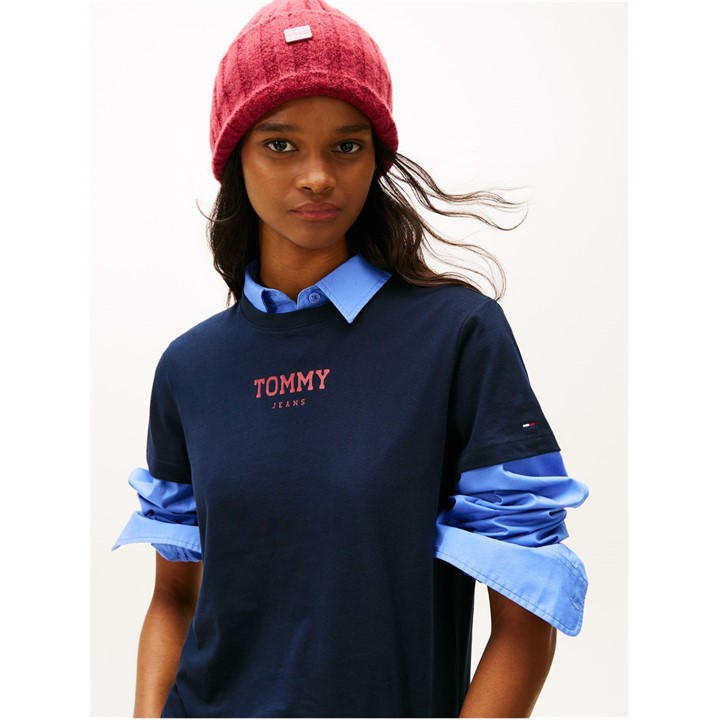 New York City  Women's  Essential Logo Tee, Football by Tommy Jeans in Size 10, Sports Direct