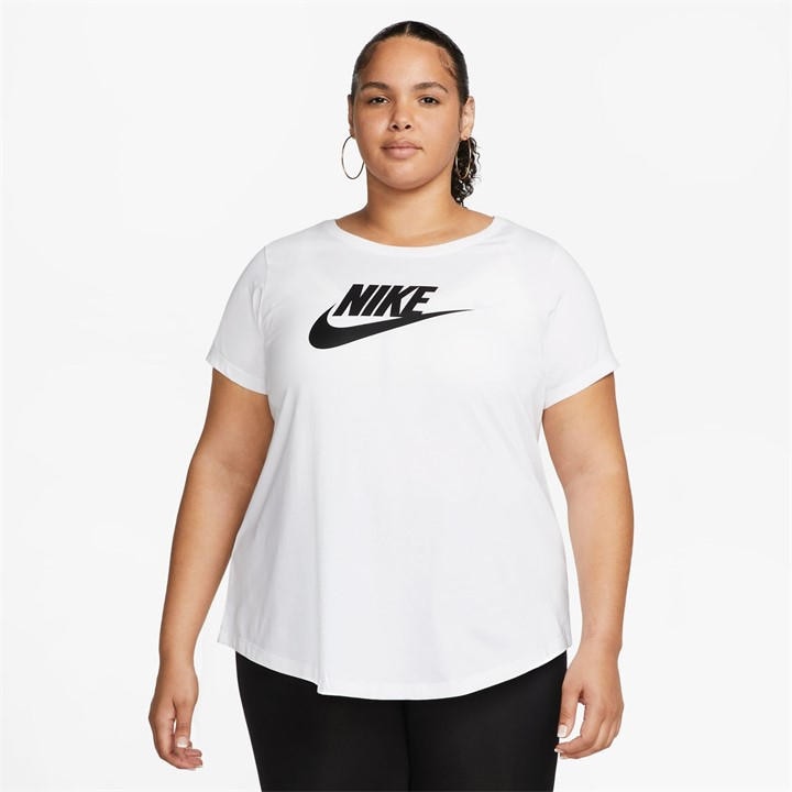 Nike Women's White W Nsw Clb Ss T in Size 20, Sports Direct