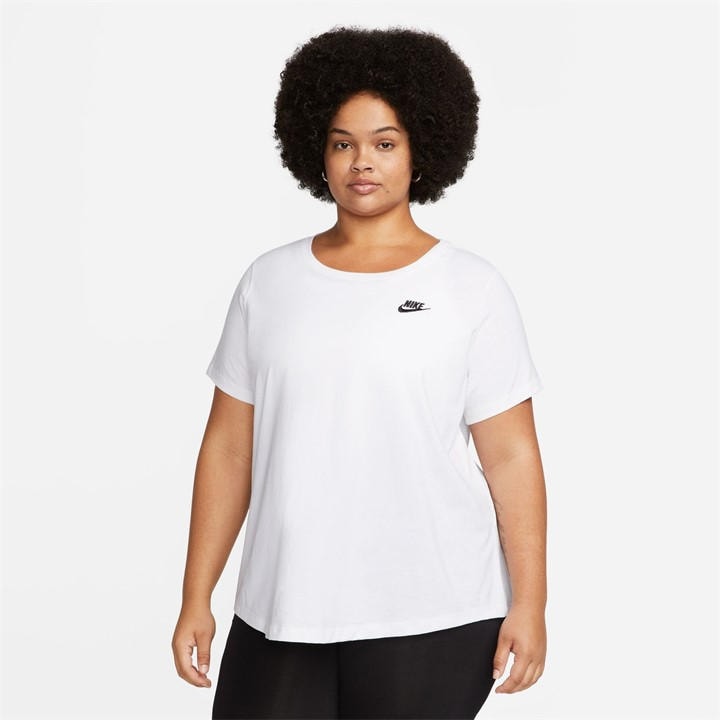 Nike Women's White W Nsw Clb Ss T in Size 14, Sports Direct