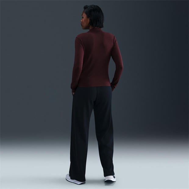 Burgundy Crush/ - Nike - Women's Knitted Mock T-Shirt