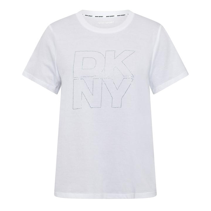 Dkny Women's White T-Shirt in Size 10, Sports Direct