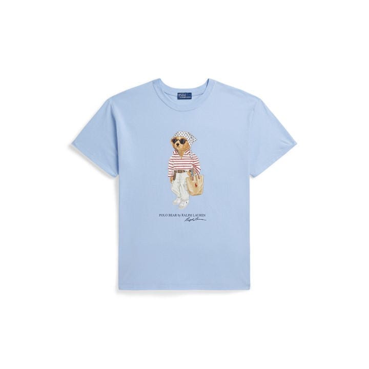 Polo Ralph Lauren Women's Blue T-Shirt in Size 14, Sports Direct