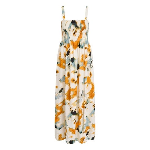 missy empire skylar gold dress Alchimie Gold Glossy Pleated Maxi Dress main image 0