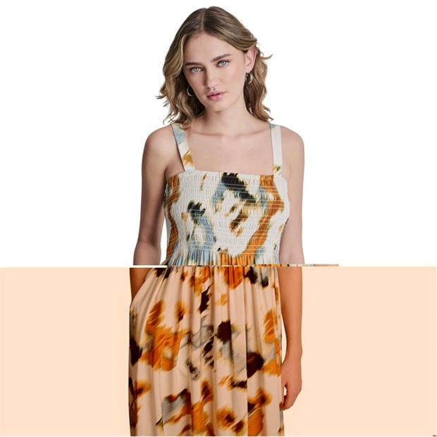 Sunburst Floral - DKNY - Women's Long Maxi Dress