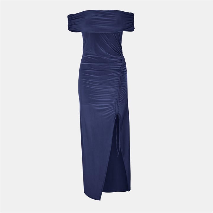 Biba Women's Blue Bardot Maxi Slinky Dress in Size 16, Sports Direct