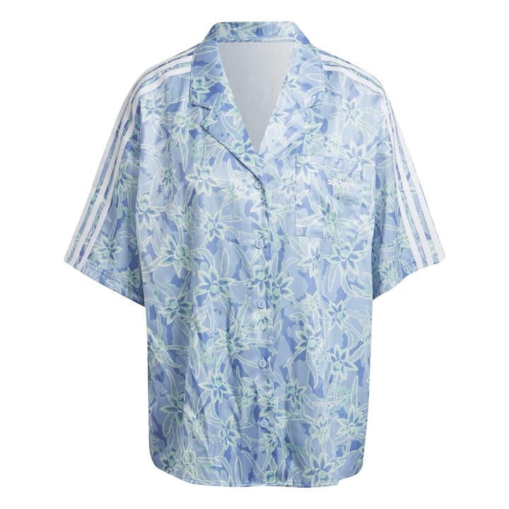 Adidas Originals Women's Blue Island Club Shirt in Size 12, Sports Direct