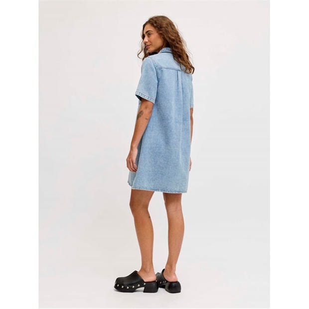 Lt Blue Denim - JJXX - Women's Denim Shirt Dress