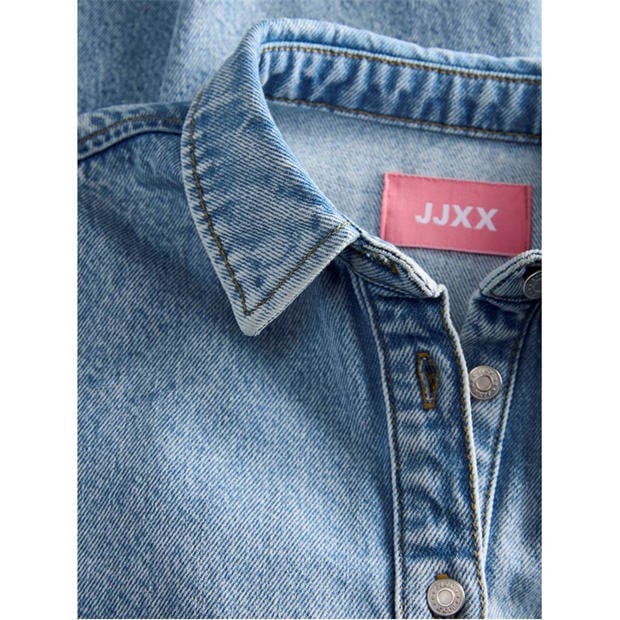 Lt Blue Denim - JJXX - Women's Denim Shirt Dress