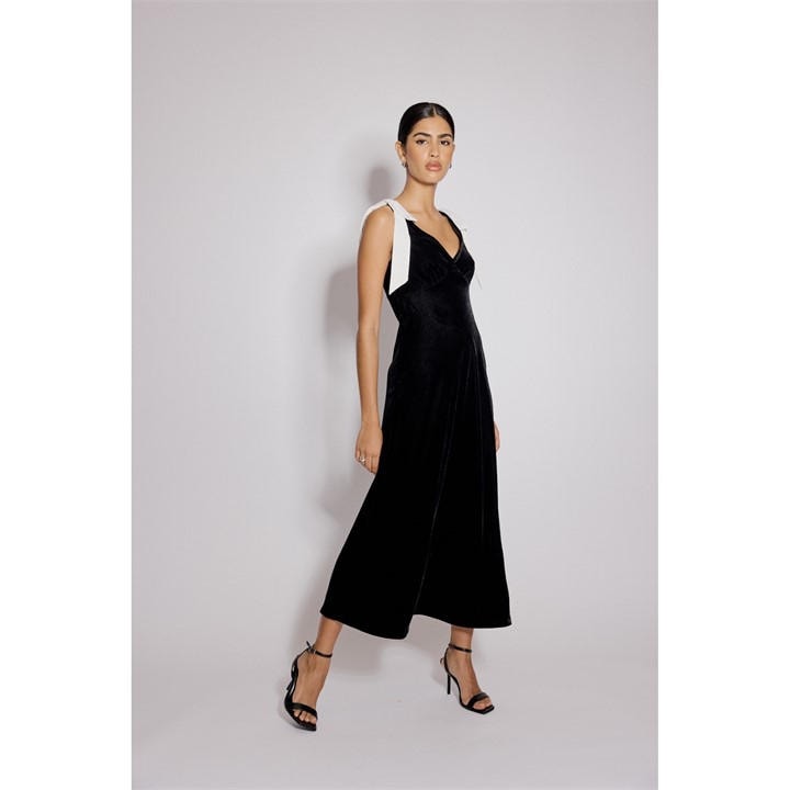 Nobodys  Women's Black Lenka Midi Dress in Size 18, Sports Direct