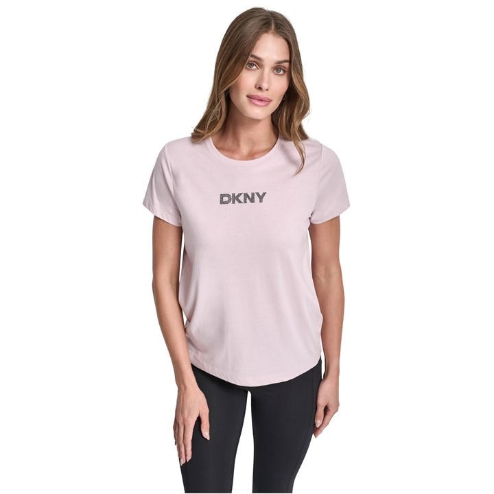 Dkny Women's Pink Sport T-Shirt in Size 14, Sports Direct