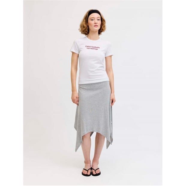Bright White - JJXX - Womens Football Short Sleeve T-Shirt