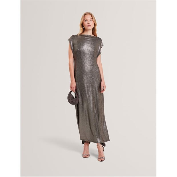 Węgiel - Ted Baker - Women's Metallic Bodycon Dress