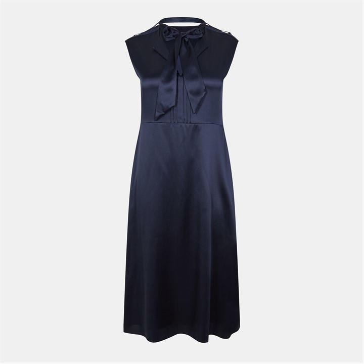 Boss Women's Blue Dasem Skater Dress in Size 16, Sports Direct