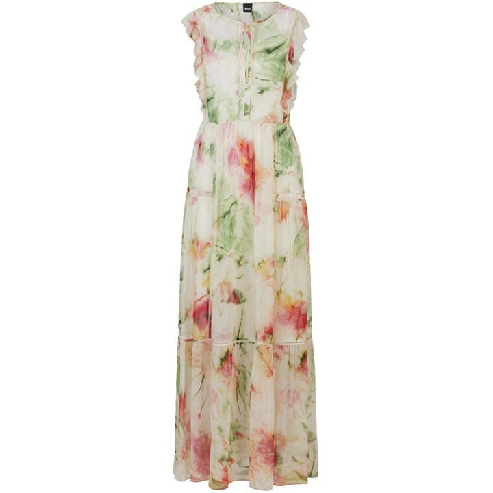 Boss Women's  Dacrina Maxi Dress in Size 6, Sports Direct