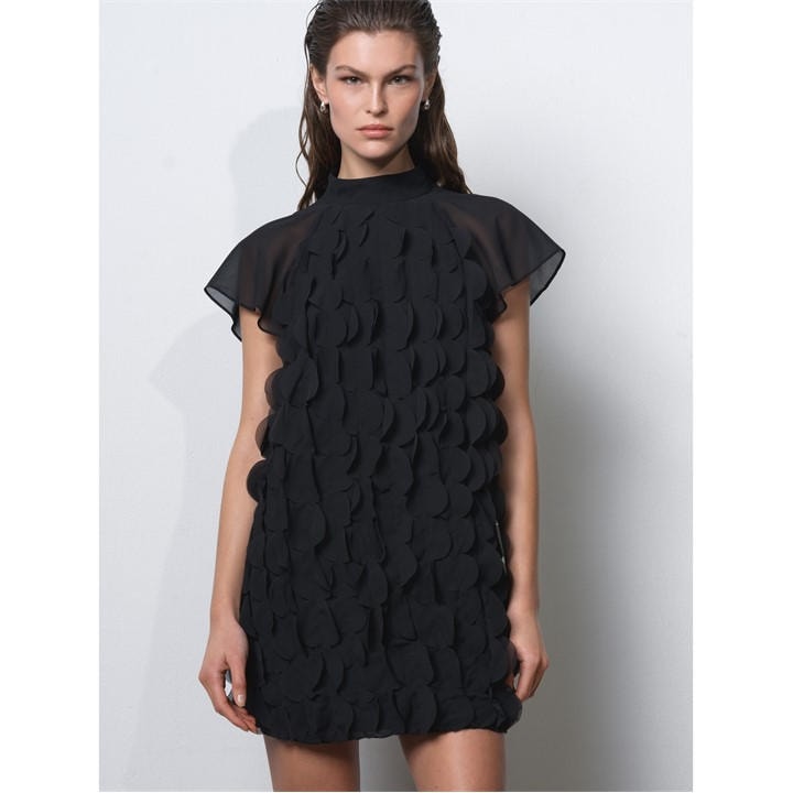 French Connection Women's Black Mini Dress in Size 12, Sports Direct