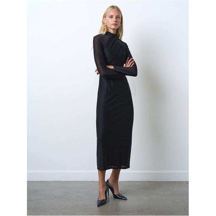 French Connection Women's Black Bodycon Dress in Size 14, Sports Direct