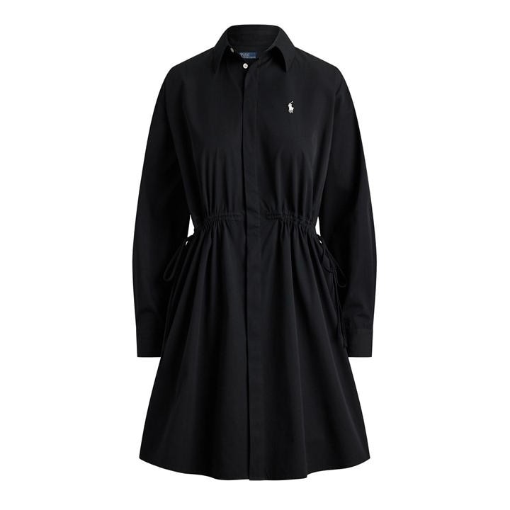 Polo Ralph Lauren Women's Black Shirt Dress in Size 10, Sports Direct