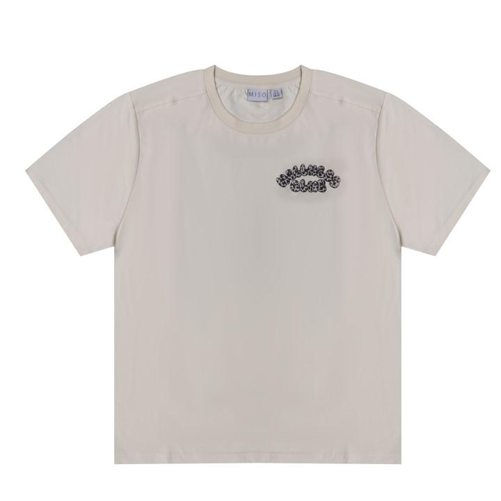 Miso Women's Cream Bubble Regular Fit T-Shirt in Size 8, Sports Direct