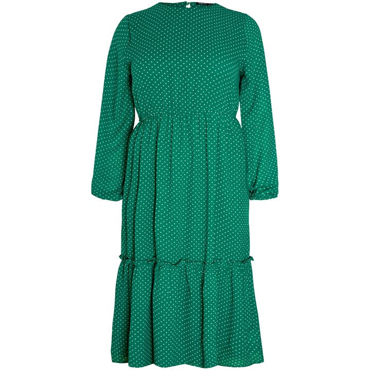 Wednesday Girls Women's Green Boho Dress, Sports Direct