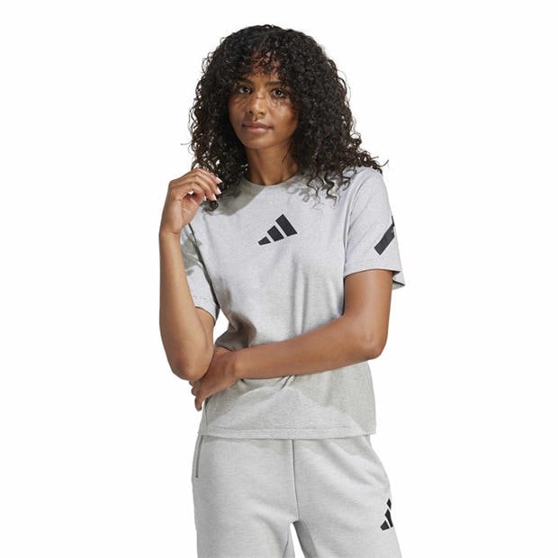 Medium Grey Hea - adidas - adidas W Z.N.E. Tee T-Shirt Womens