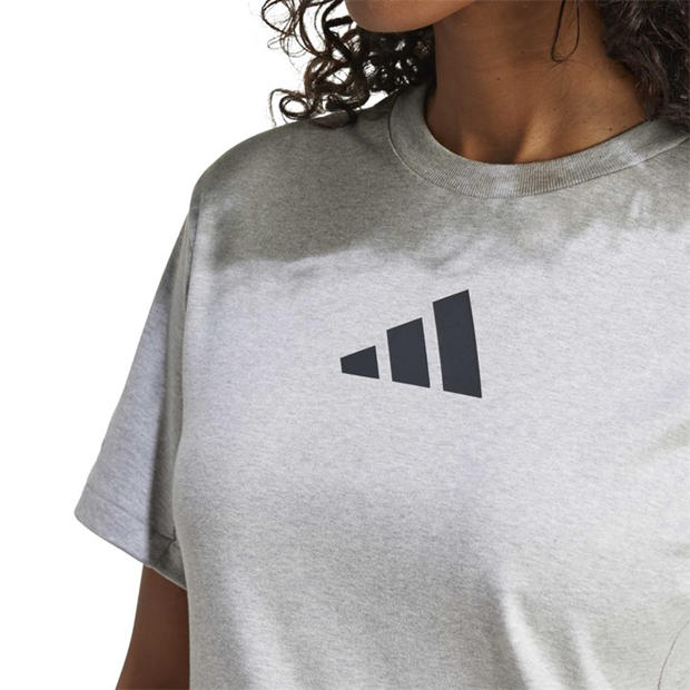 Medium Grey Hea - adidas - adidas W Z.N.E. Tee T-Shirt Womens