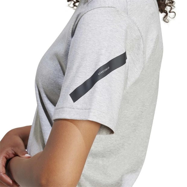 Medium Grey Hea - adidas - adidas W Z.N.E. Tee T-Shirt Womens